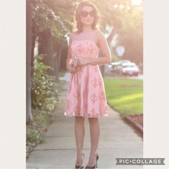 :Price Firm: Anthropologie Eva Franco Peach Blossom Dress - Picture 3 of 13